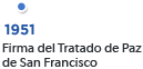 1951,  Firma del Tratado de Paz de San Francisco