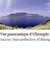 Vue panoramique d’Ulleungdo, Source: Sous-préfecture d’Ulleung